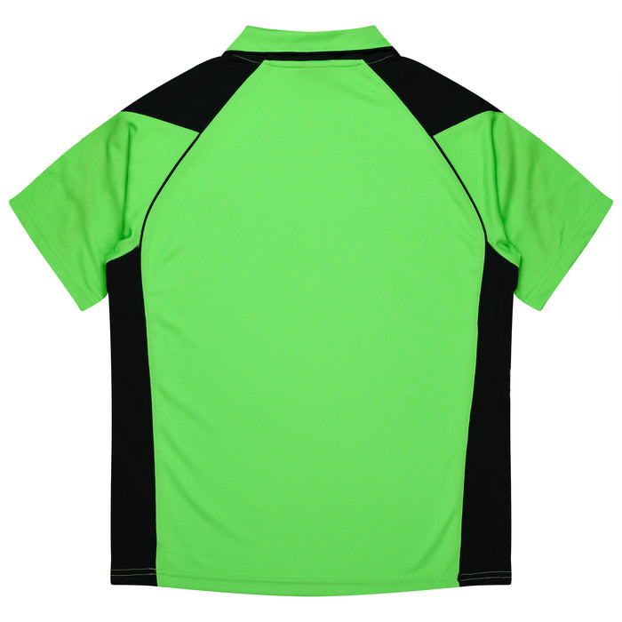 Premier Kids Polos - APPLE/BLACK