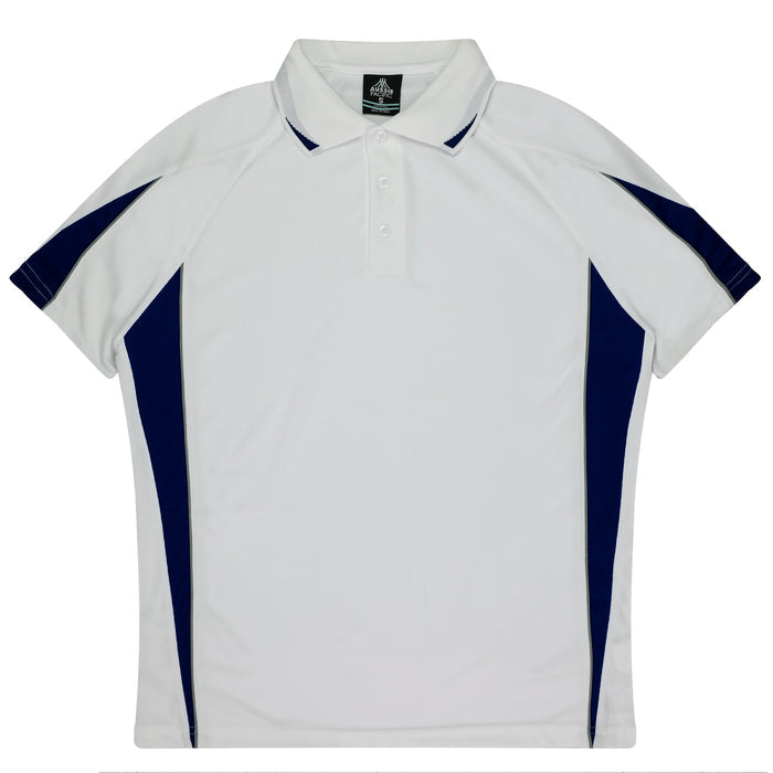 Eureka Kids Polos - WHITE/NAVY
