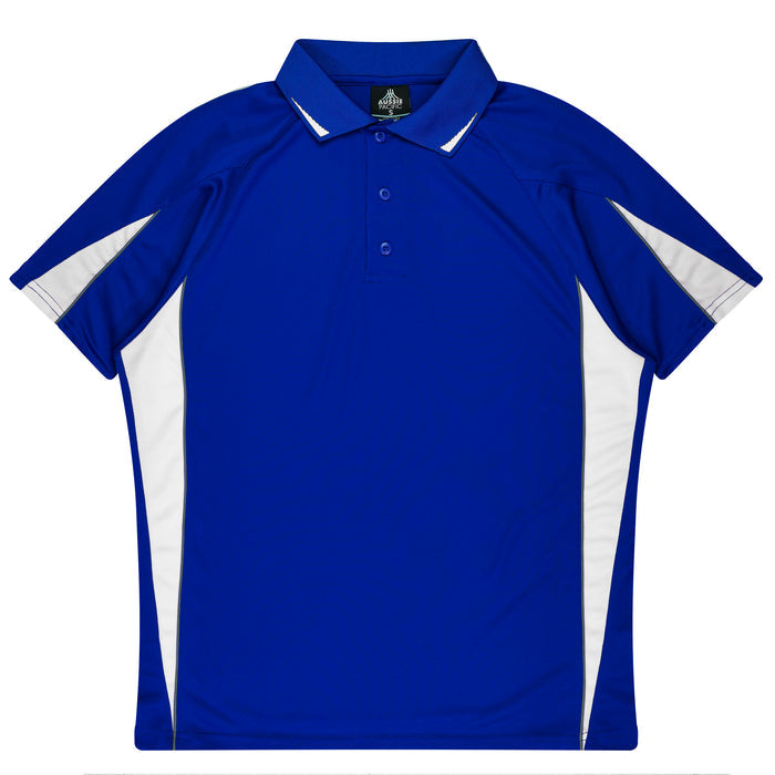Eureka Kids Polos - ROYAL/WHITE