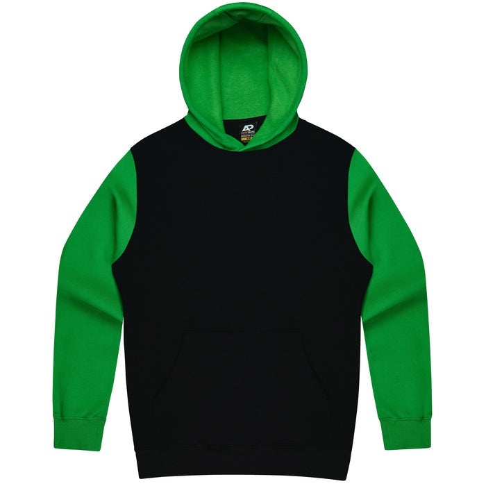 Monash Kids Hoodies - BLACK/KAWA GREEN