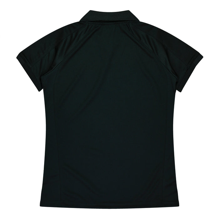 Flinders Lady Polos - BLACK/WHITE