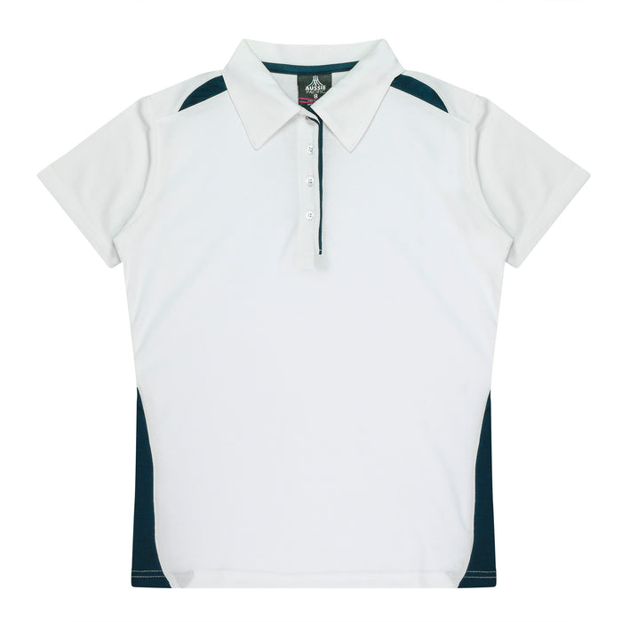 Paterson Lady Polos - WHITE/NAVY