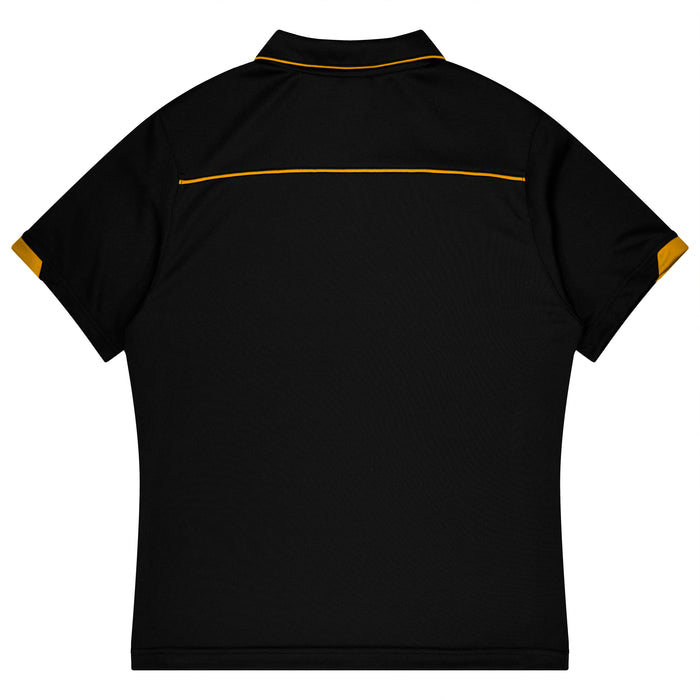 Currumbin Kids Polos - BLACK/GOLD