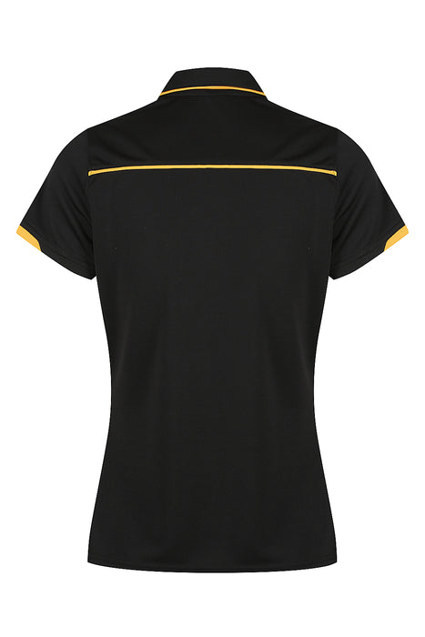 Currumbin Lady Polos - BLACK/GOLD