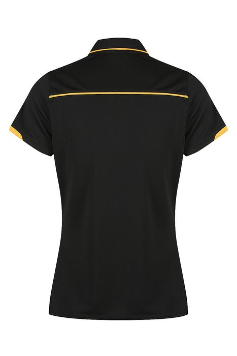 Currumbin Lady Polos - BLACK/GOLD