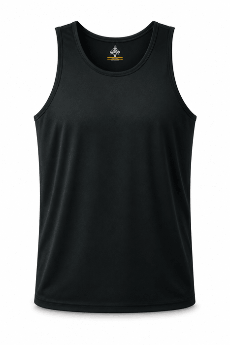 Botany Mens Singlets - BLACK