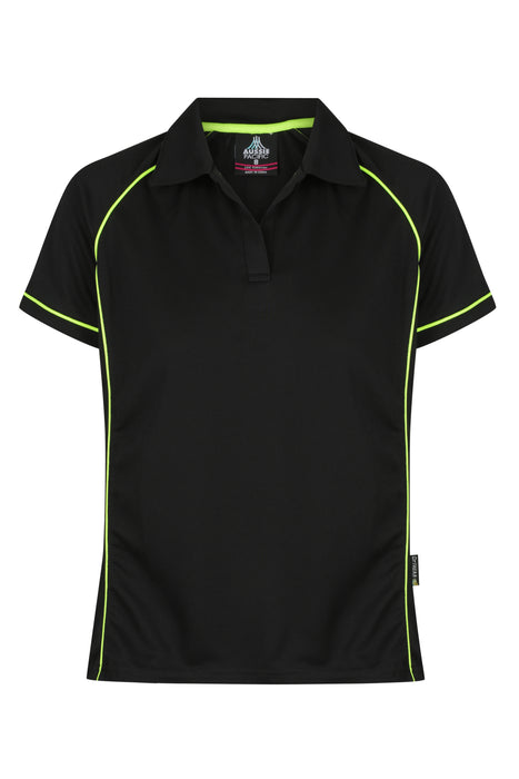 Endeavour Lady Polos - BLACK/GREEN