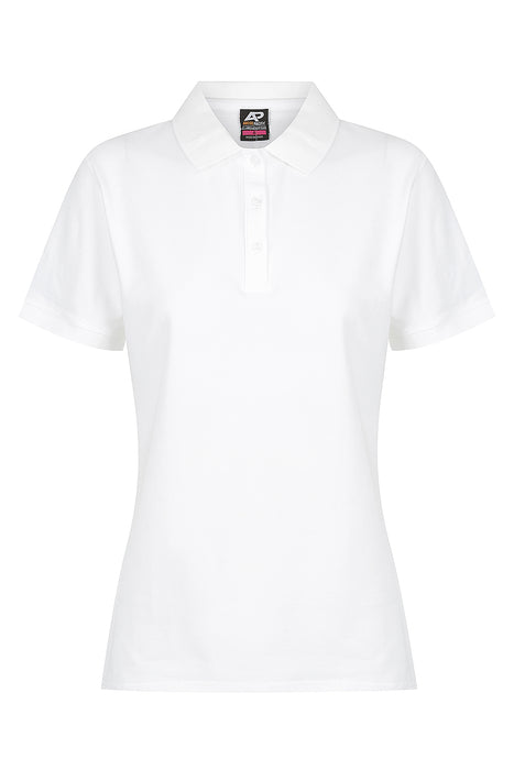 Claremont Lady Polos - WHITE