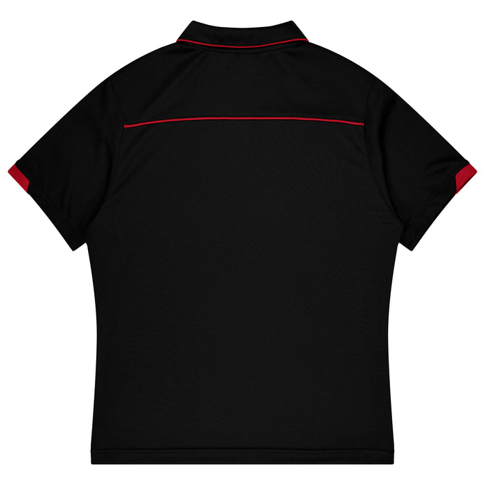 Currumbin Kids Polos - BLACK/RED