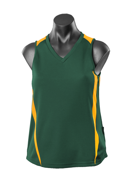 Eureka Lady Singlets - BOTTLE/GOLD