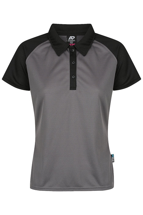 Manly Lady Polos - CHARCOAL/BLACK