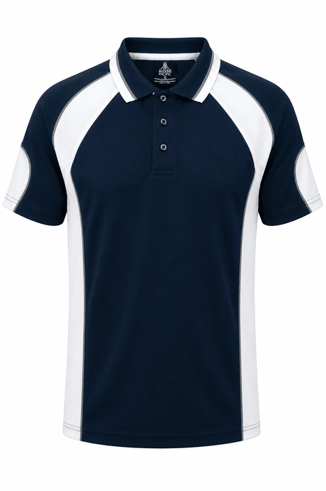 Murray Mens Polos - NAVY/WHITE