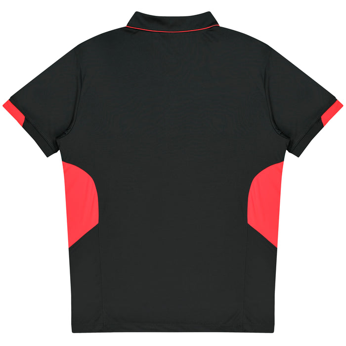Tasman Kids Polos - SLATE/NEON PINK
