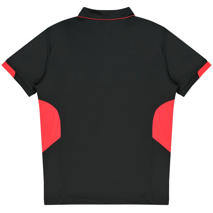 Tasman Kids Polos - SLATE/NEON PINK