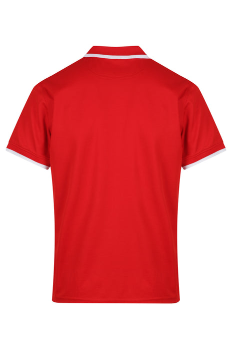Portsea Mens Polos - RED/WHITE
