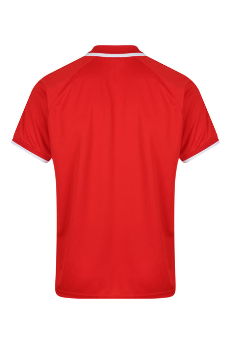 Double Bay Mens Polos - RED/WHITE