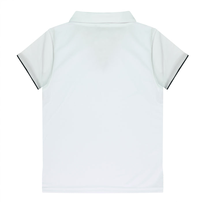 Yarra Lady Polos - WHITE/NAVY