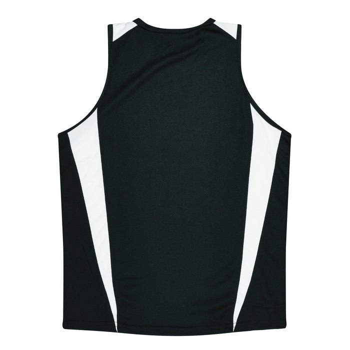 Eureka Lady Singlets - BLACK/WHITE