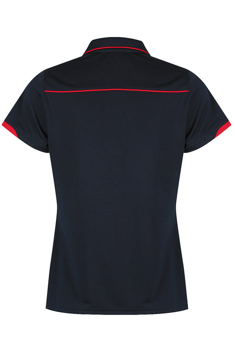 Currumbin Lady Polos - NAVY/RED