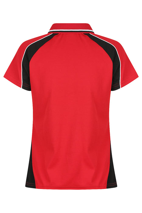 Panorama Lady Polos - RED/BLACK/WHITE