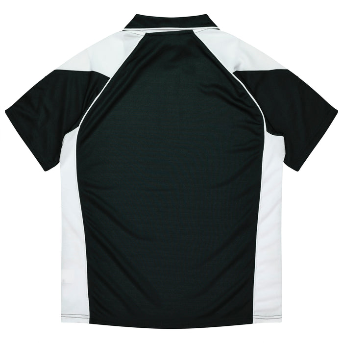 Premier Kids Polos - BLACK/WHITE