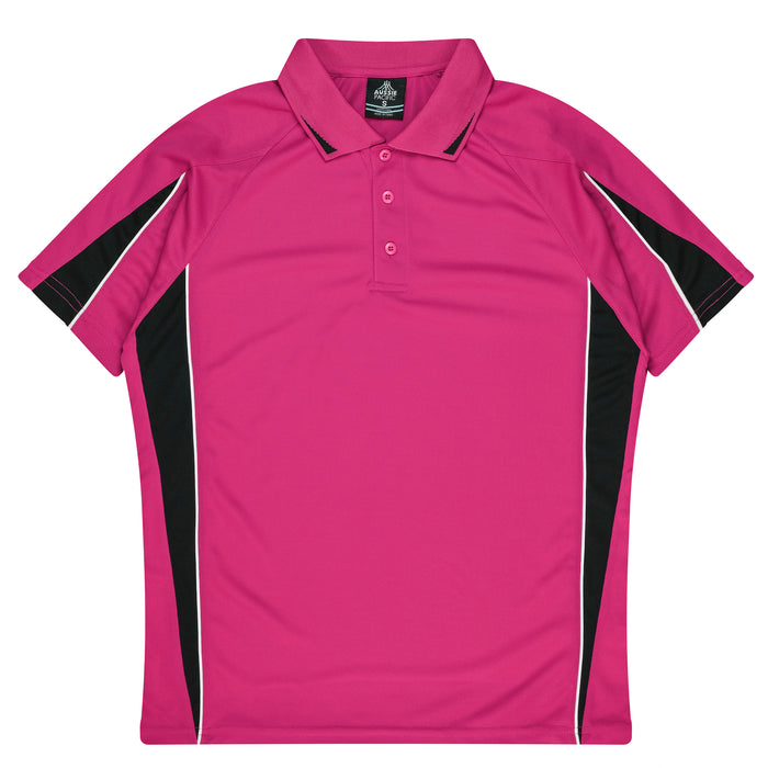 Eureka Kids Polos - PINK/BLACK