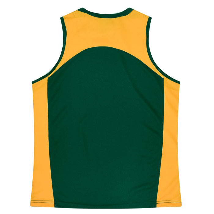 Premier Lady Singlets - BOTTLE/GOLD