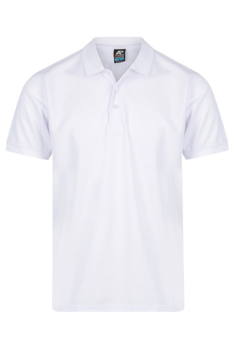 Lachlan Mens Polos - WHITE