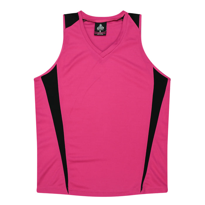 Eureka Lady Singlets - PINK/BLACK