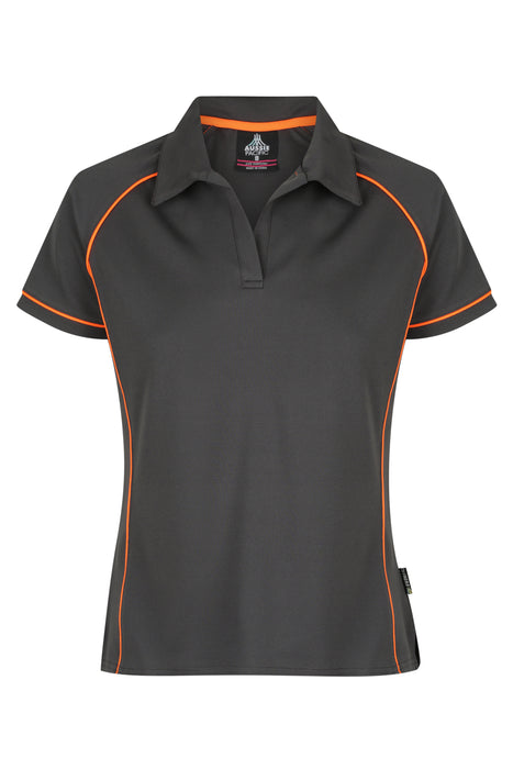 Endeavour Lady Polos - SLATE/ORANGE