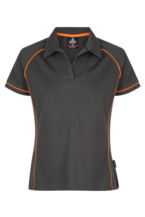 Endeavour Lady Polos - SLATE/ORANGE