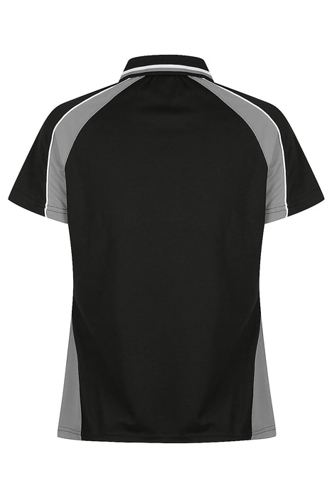 Panorama Lady Polos - BLACK/ASHE/WHITE