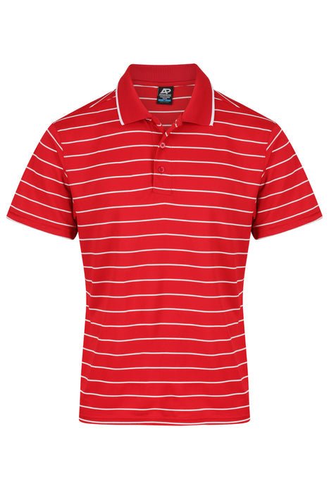 Vaucluse Mens Polos - RED/WHITE