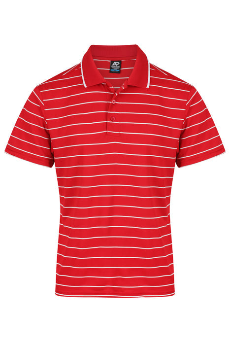 Vaucluse Mens Polos - RED/WHITE