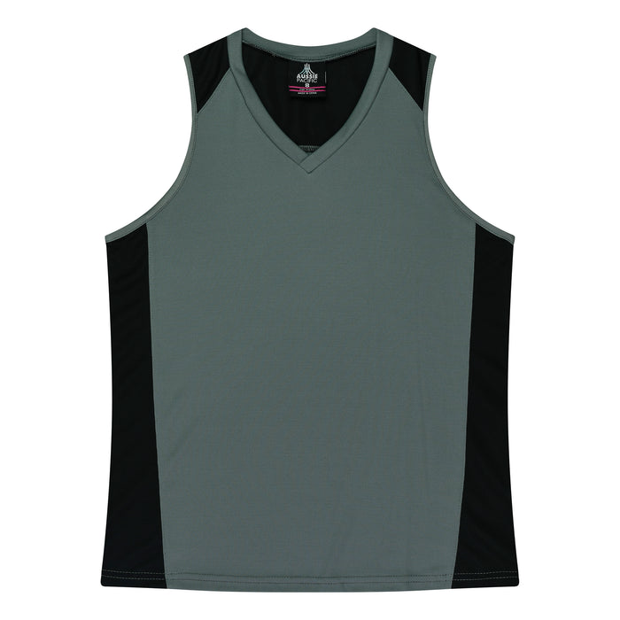 Premier Lady Singlets - ASHE/BLACK