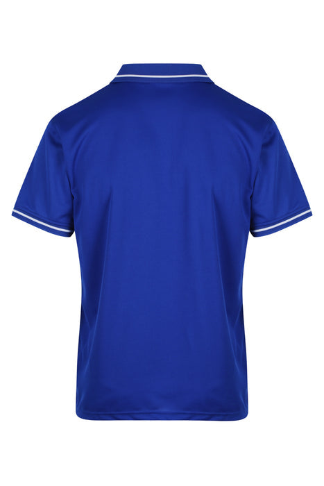 Cottesloe Mens Polos - ROYAL/WHITE