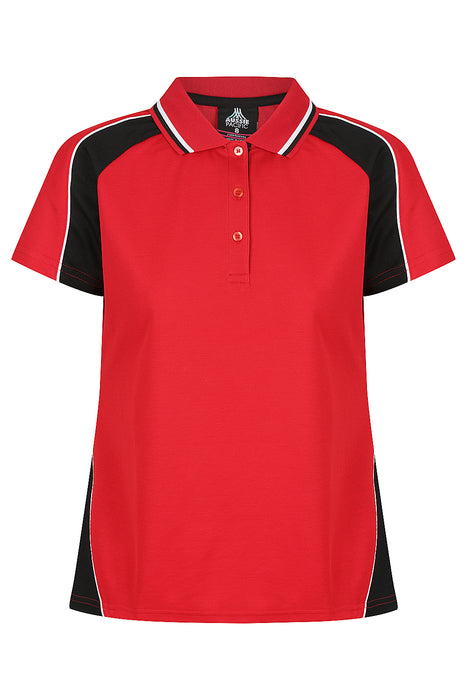 Panorama Lady Polos - RED/BLACK/WHITE