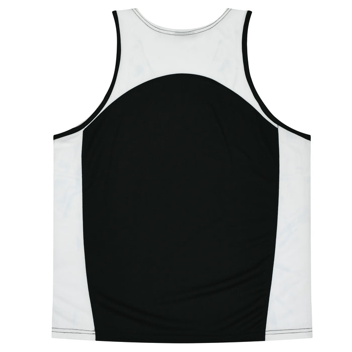 Premier Kids Singlets - BLACK/WHITE