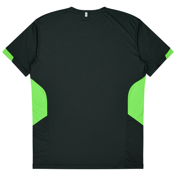 Tasman Mens Tees - SLATE/NEON GREEN