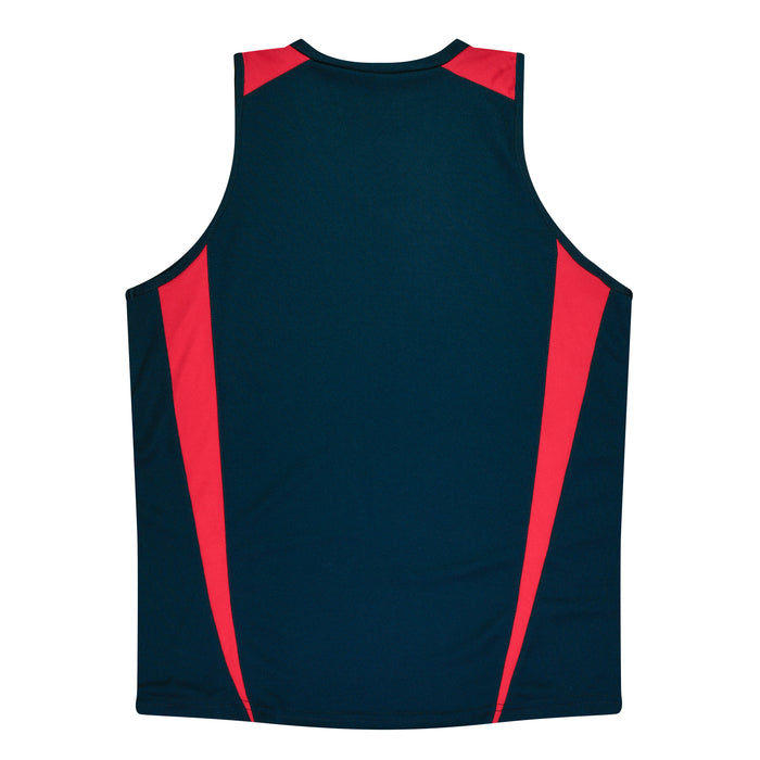 Eureka Lady Singlets - NAVY/RED