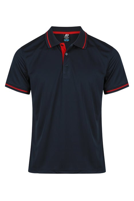 Cottesloe Mens Polos - NAVY/RED