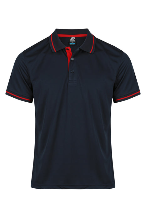 Cottesloe Mens Polos - NAVY/RED