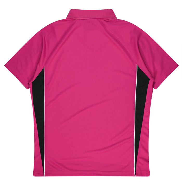 Eureka Kids Polos - PINK/BLACK