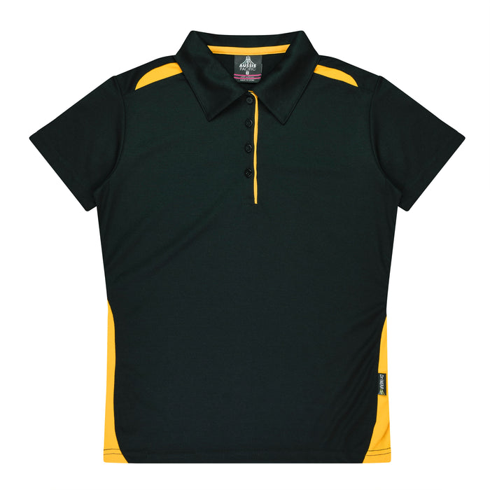 Paterson Lady Polos - BLACK/GOLD