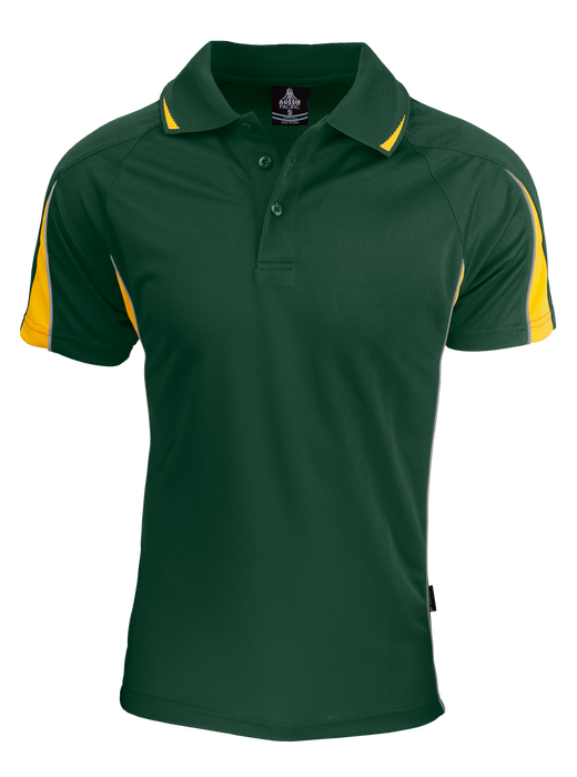 Eureka Mens Polos - BOTTLE/GOLD