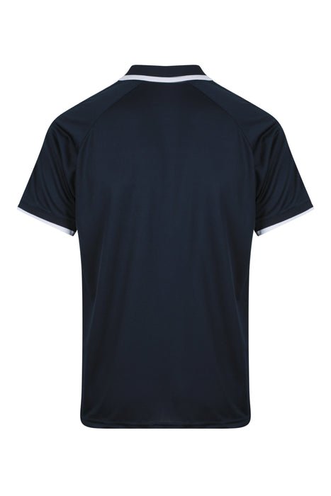 Double Bay Mens Polos - NAVY/WHITE