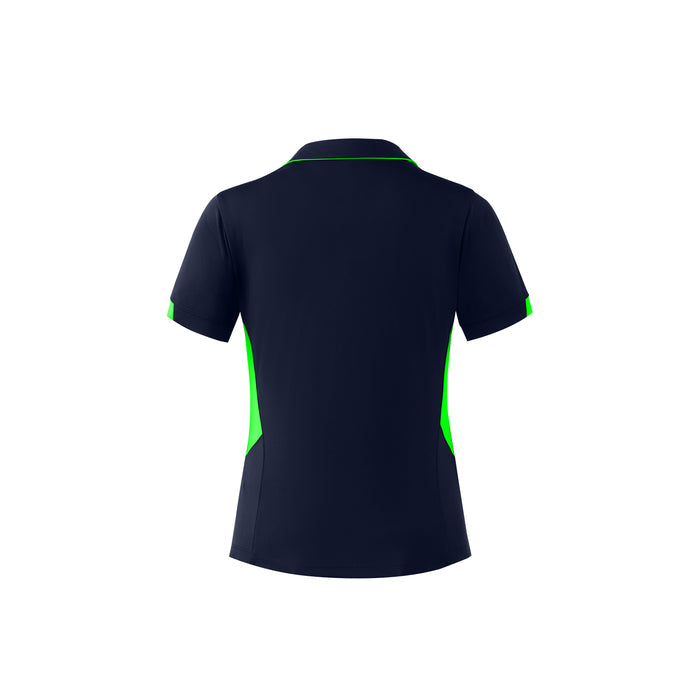 Tasman Lady Polos - NAVY/NEON GREEN