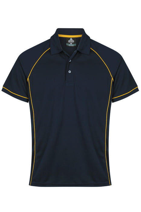 Endeavour Mens Polos - NAVY/GOLD