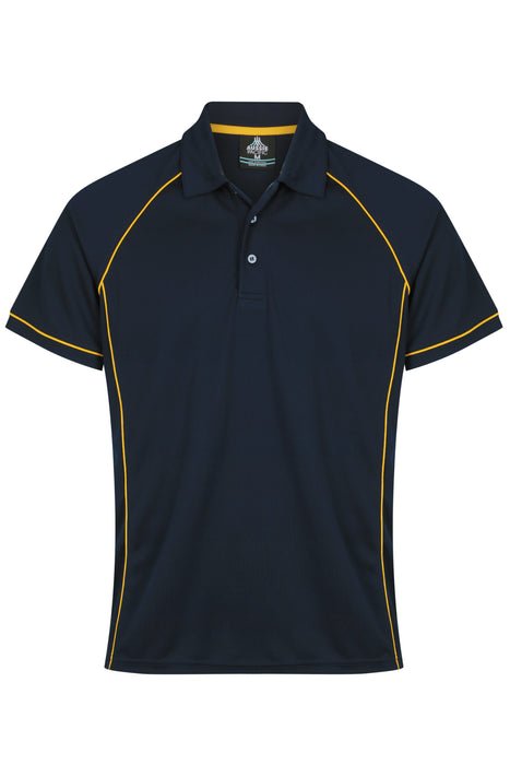 Endeavour Mens Polos - NAVY/GOLD