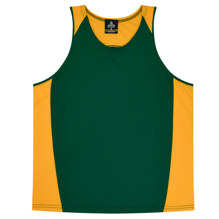 Premier Kids Singlets - BOTTLE/GOLD